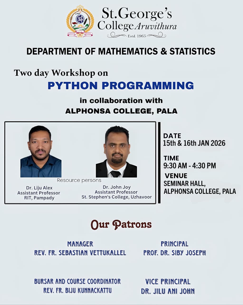Two day Workshop on PYTHON PROGRAMMING